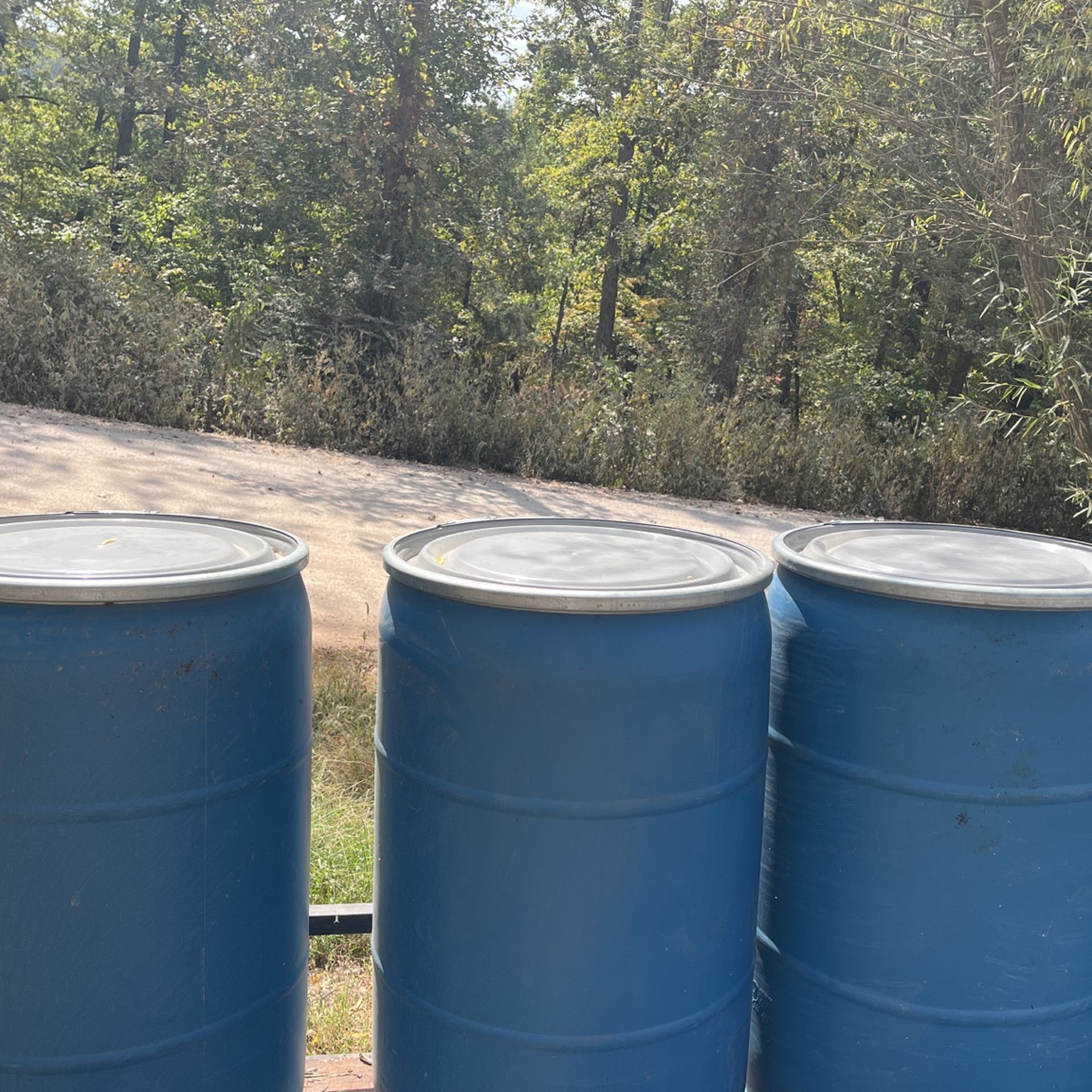 Plastic Barrels For Sale 15 Apiece Removable Lid,  Food Grade (contact info removed)