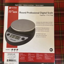 San Jamar Round Digital Scale 