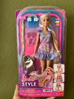 New Barbie Doll Hair Style With Accessories