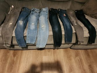 Girls jeans size 6x,6, 7 $40 for all 8