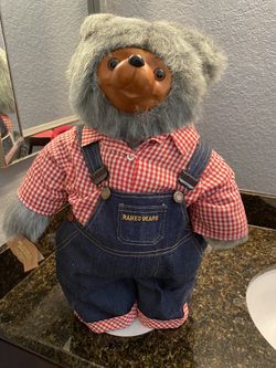 Raikes Jade Bear Huckle Bear Wood Face