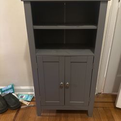 Gray Storage Cabinet 