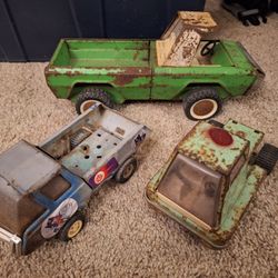 3 Old Tonka Trucks