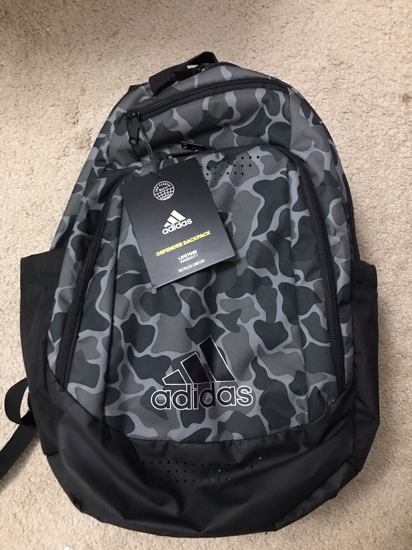 Adidas Defender Backpack Camouflage Bag NEW