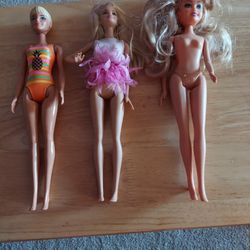 3  Barbies