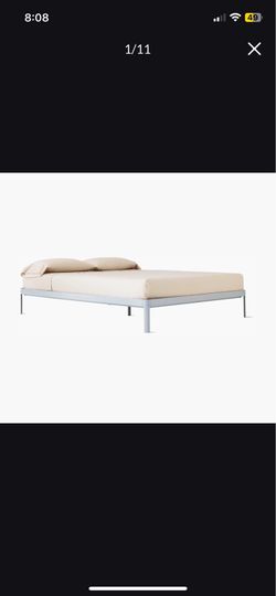 Bed Frame Design Within Reach Minimal Metal Bed Frame DWR Grey Queen Size