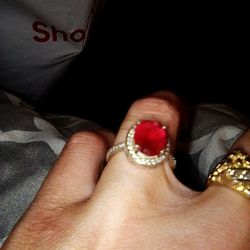 9.25 Ruby Ring Size 7