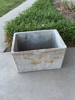 Concrete wash sink