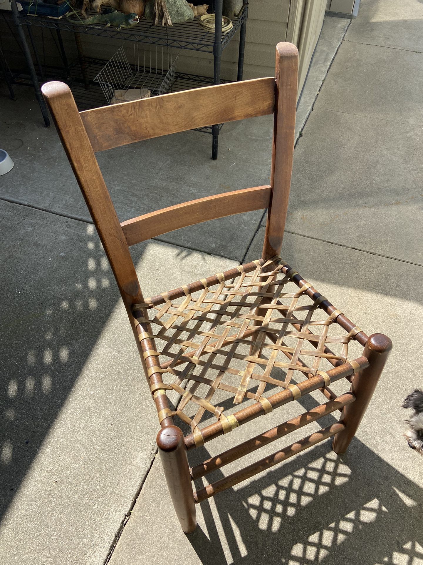 Vintage Rawhide Chair