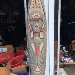 Hanuman Hand Carved Sand Mask Tiki Statue