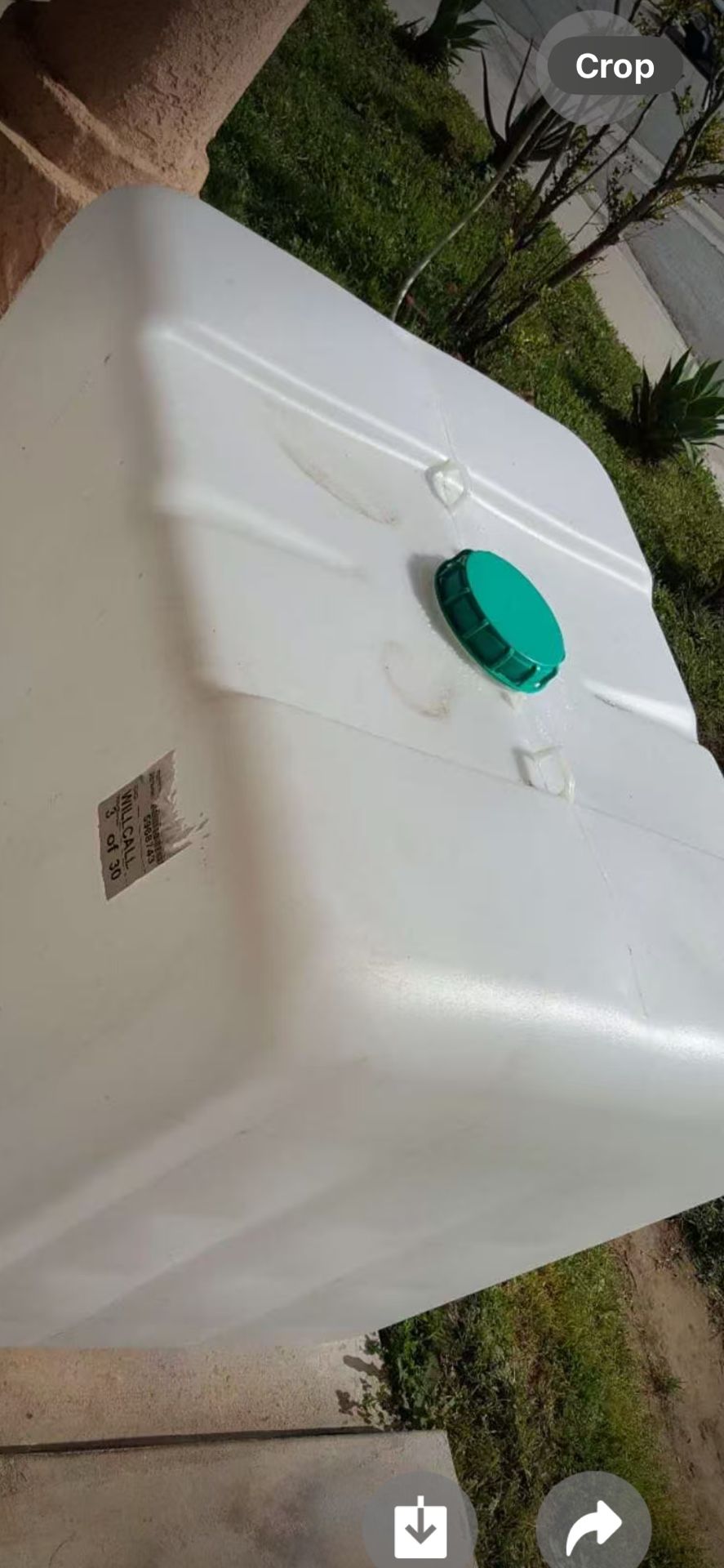 250 gallon plastic water tank $85 each