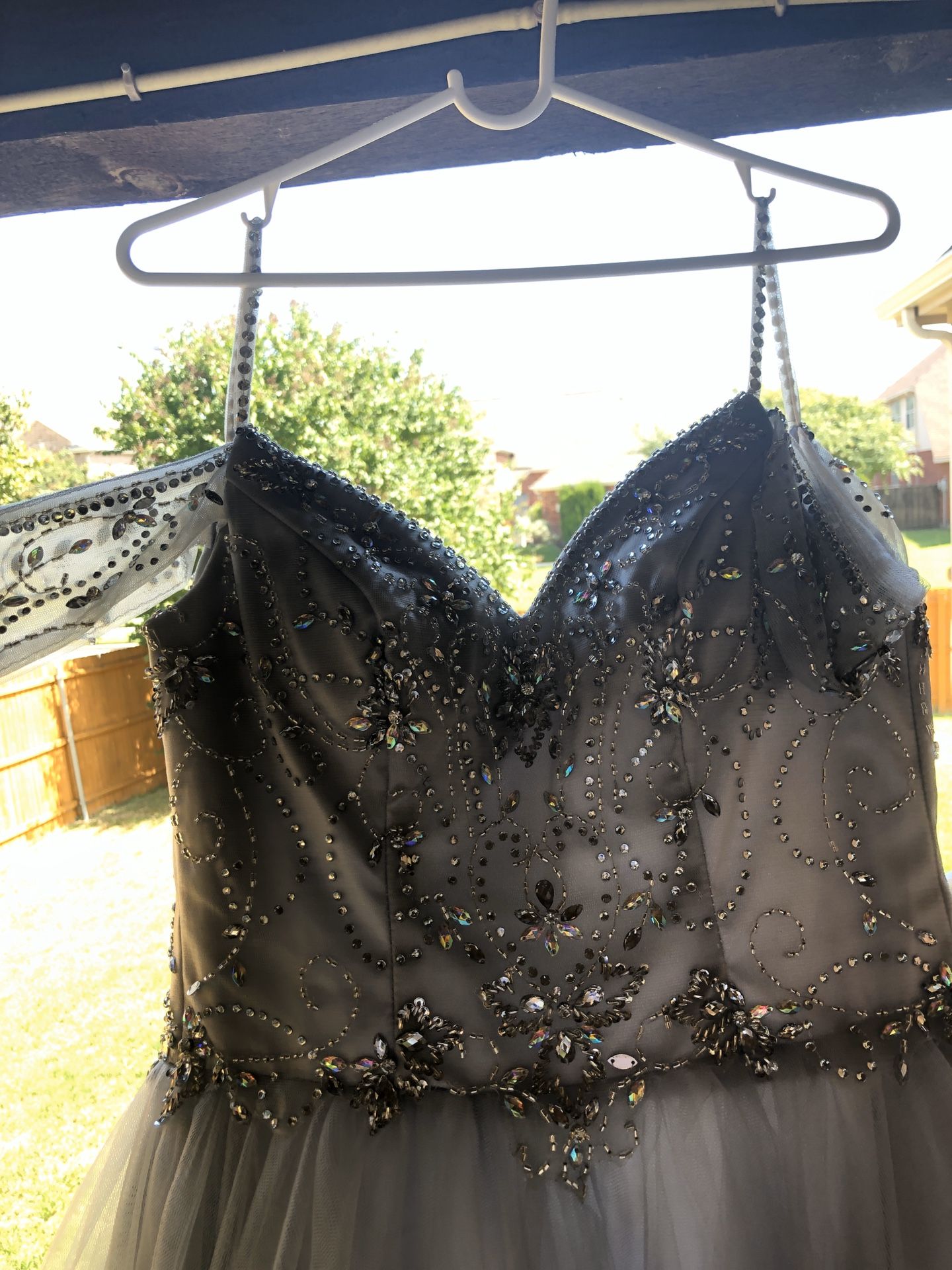 Silver party dress (or special occasion).