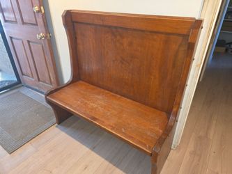 Church pew. Early to mid 20th century