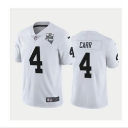 Las Vegas Raiders #4 Derek Carr Mens Jersey Size  Large    $75
