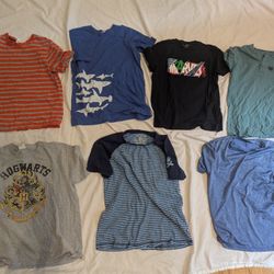 Boys T Shirts Size 8 Marvel Hogwarts Potter Sharks Hannah Anderson Lucky Brand 