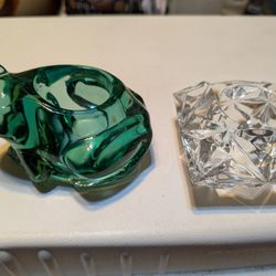 Tea light glass candle holders.. PLEASE READ DESCRIPTION