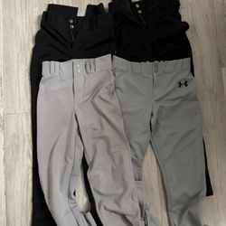 (4) Pair Of Big Boy Baseball Pants Size (M)