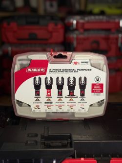 DIABLO Universal Fit Wood and Metal Bi-Metal & Carbide Oscillating Blade Set (5-Piece)
