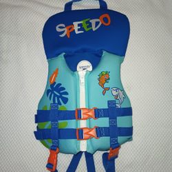 Speedo Lifejacket Life Vest Infant Baby Up To 30 Lbs