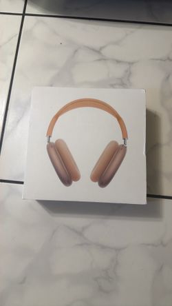 Orange AirPod maxes