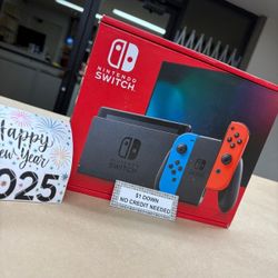 Nintendo Switch V2 Gaming Console New - Pay $1 today and pay the rest later -