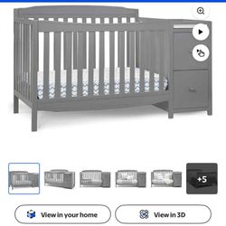 ✨ Baby Crib w/ Changing Table & Drawers/Cuna para bebé con cambiador y cajones