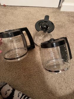 12-Cup Glass Coffee Carafe Lot of 3