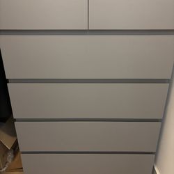 Ikea Dresser MALM Chest of 6 Drawers