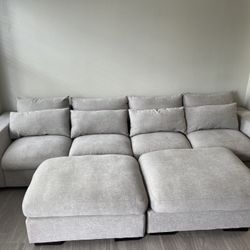 grey sectional 
