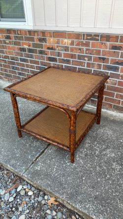 Bamboo coffee table.