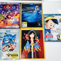5 Disney Blu Ray Movies