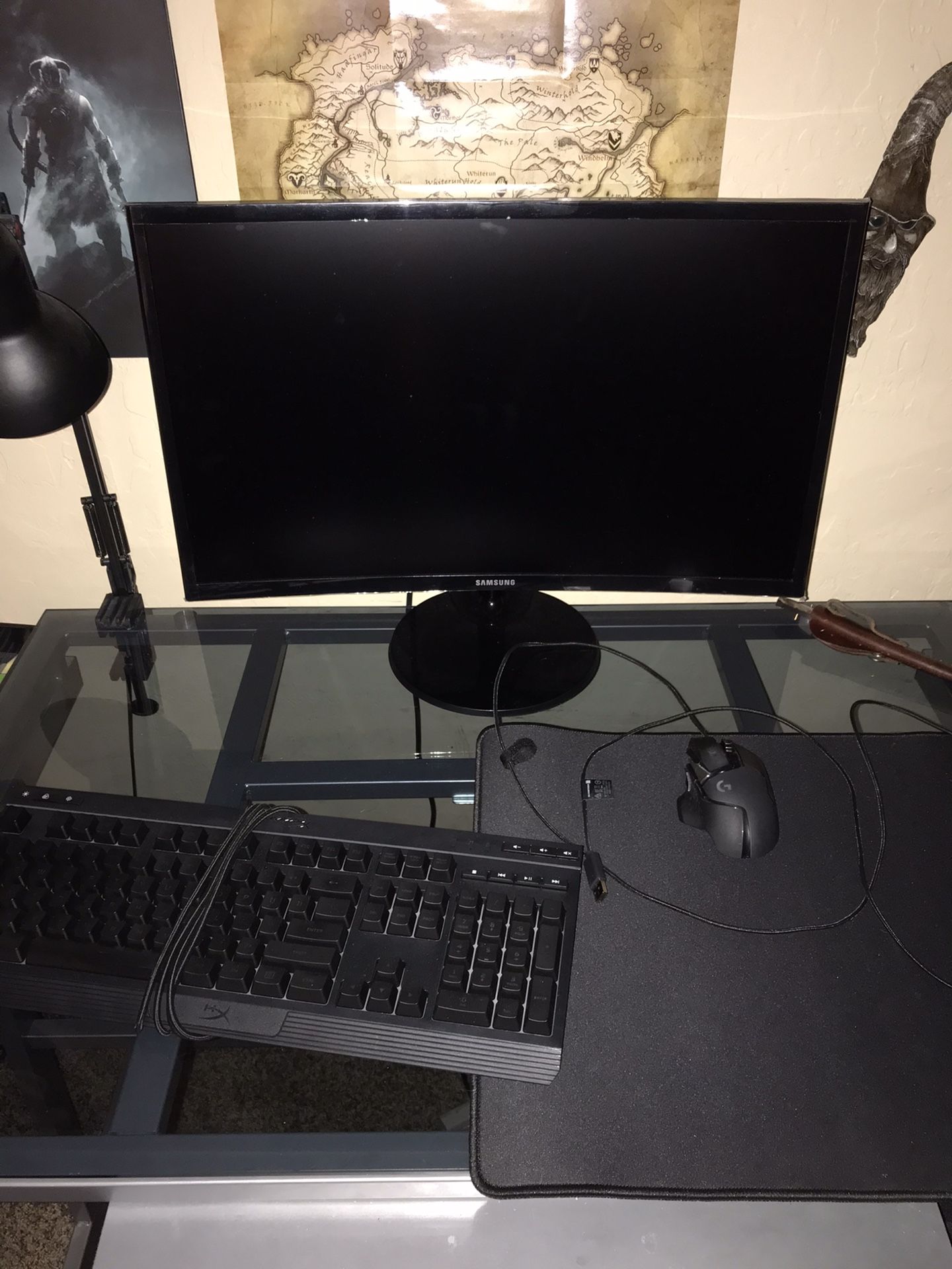 Hyper x professional gaming setup ( Monitor , KBAM and gamepad )