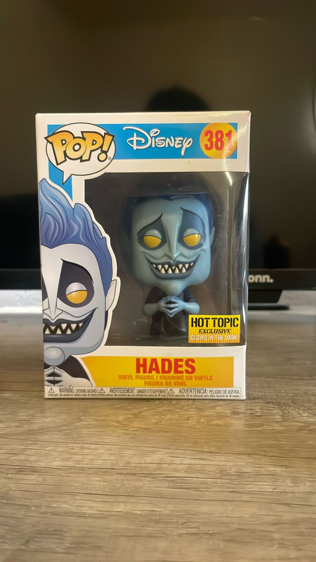 Disney Glow in the dark Hercules Funko pop #381 Hades