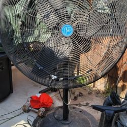 Huge 40 " Industrial High Speed Fan With Misters Don't Wait Till The Summer