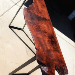 Handcrafted Live Edge Walnut Console Table