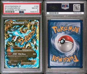 PSA 8 M Charizard EX Flashfire Ultra Rare #108
