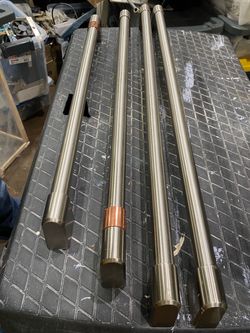 4 - satin nickel grab bars