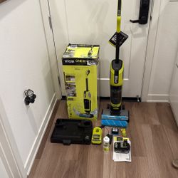 RYOBI ONE+ HP 18V Cordless SWIFTClean Wet/Dry Stick Mop and Vacuum Kit with 4.0 Ah Battery and Charger