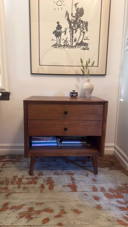 Mid century modern bedside desk