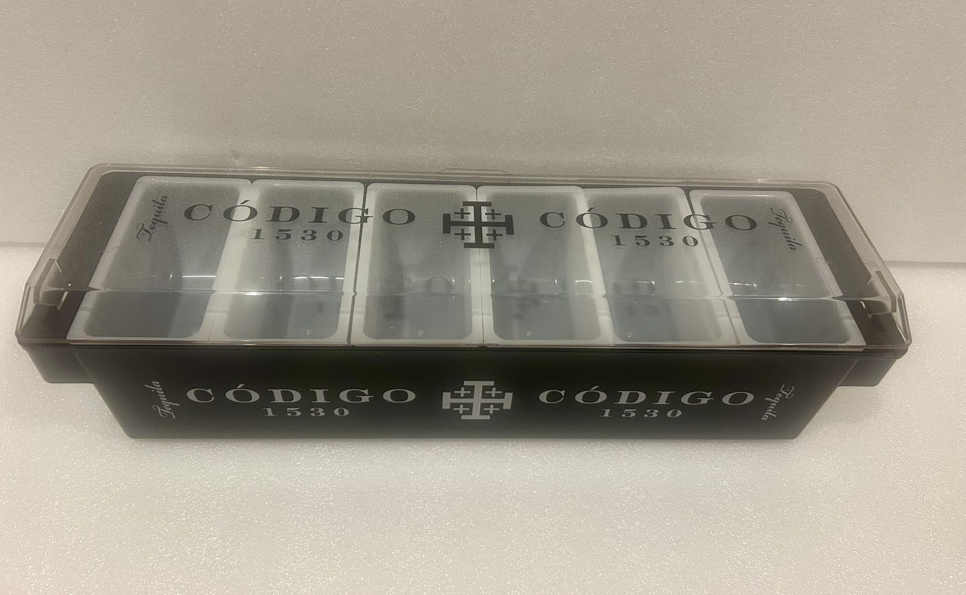 Codigo Tequila cocktail bar tray.