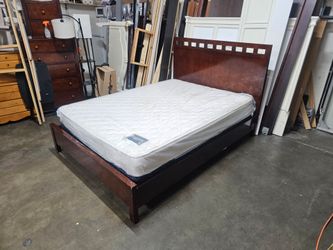 Queen bed and mattress