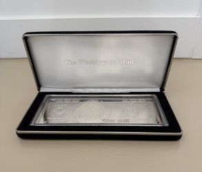 4 oz Silver Bar $100 Bill (w/Box & COA)