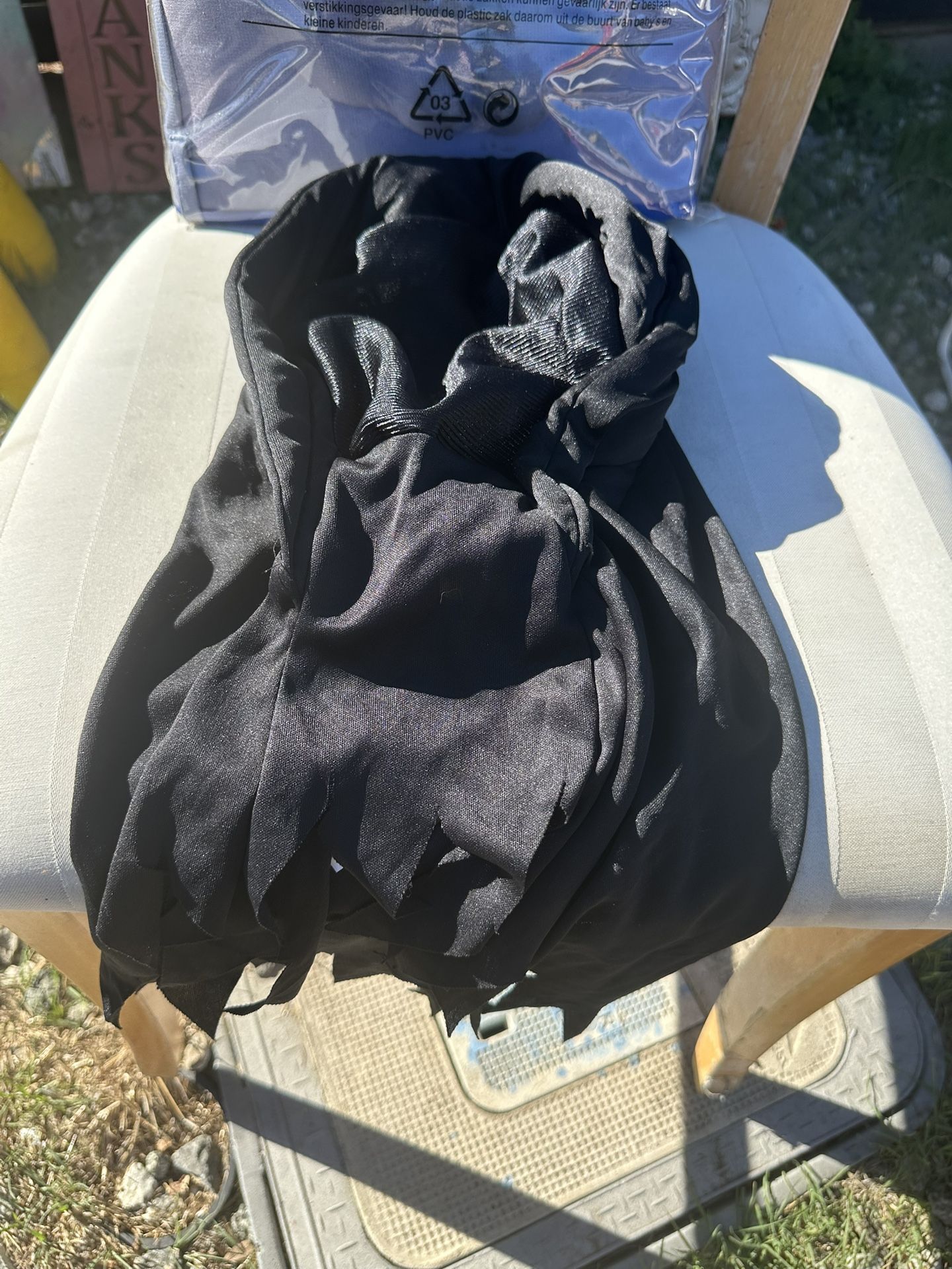 Child's Grim Reaper Costume ONE SIZE FITS MOST Death Horror Robe Spirit Halloween