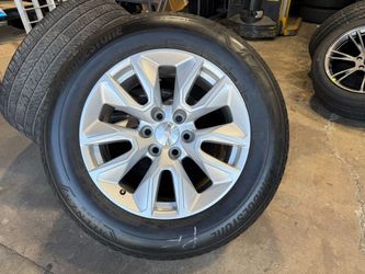 FREE DELIVERY 20 INCH GMC YUKON CHEVY SILVERADO WHEELS SILVER RIMS TIRES 275/60/20 6X139.7