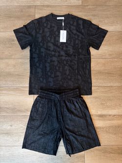 Christian Dior Oblique T-Shirt and Shorts Set