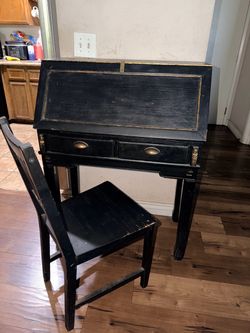 Vintage Secretary Desk & Matching Chair