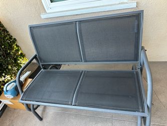 Metal outdoor bench / glider