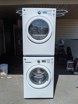 GE Stackable Washer and Electric Dryer