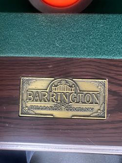Barrington Billiards Pool Table – Excellent Condition – $800