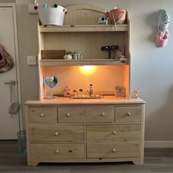 Bedroom Set Dresser Drawer dresser Dressing Table Vanity Shelf’s Shelves Nightstand  
